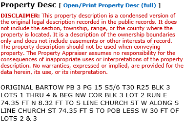 Example of Property Desc section
