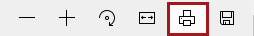 PDF Toolbar with the Printer icon indicated
