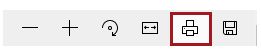 PDF Toolbar with the Printer icon indicated